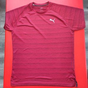 Puma burgundy T-shirt short sleeve men's size L